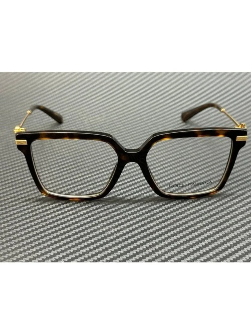 New Dolce & Gabbana Women Havana Brown Eyeglasses 56-16-140